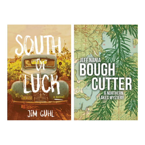 Book covers for, South of Luck and Bough Cutter