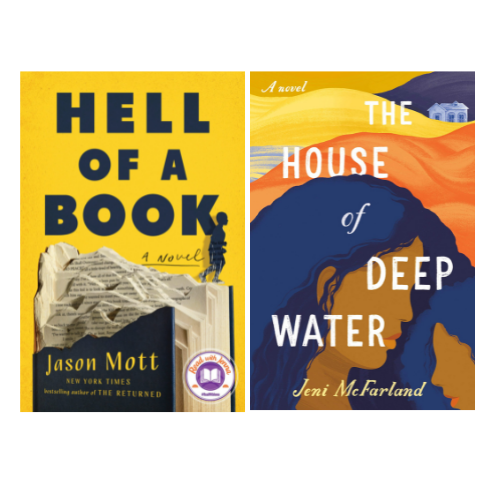Book covers for, "Hell of a Book" and "House of Deep Water"