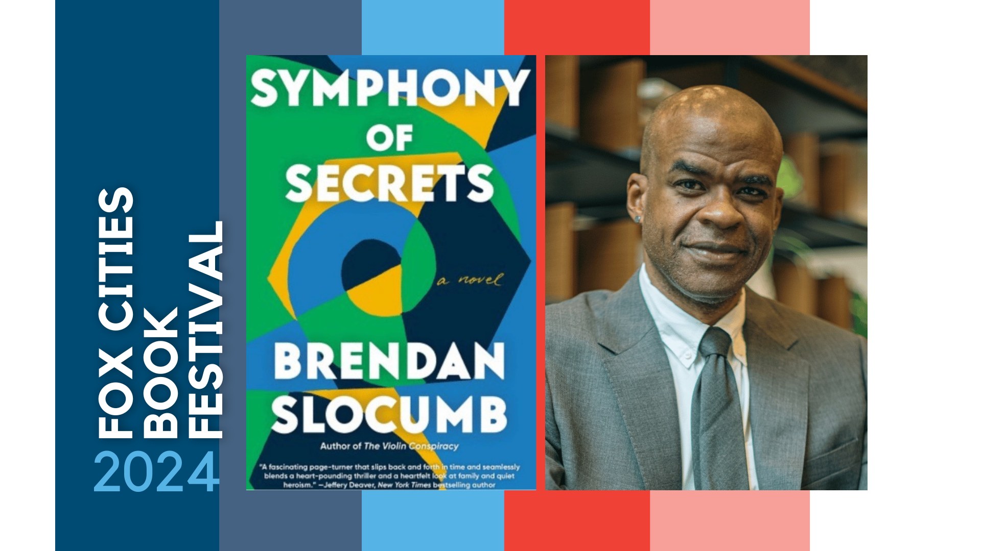 2024 FCBF a free author event with Brendan Slocumb on April 6 at 2:00 pm. Gibson Community Hall in Appleton, WI.